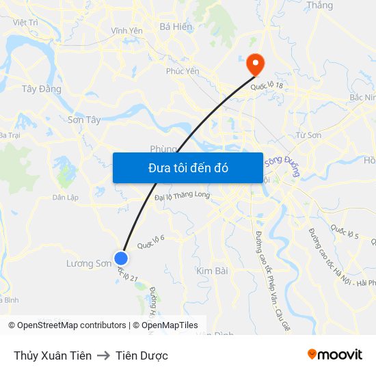 Thủy Xuân Tiên to Tiên Dược map