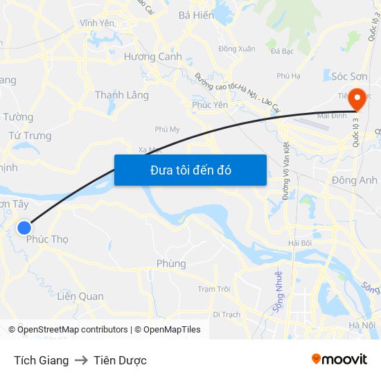 Tích Giang to Tiên Dược map