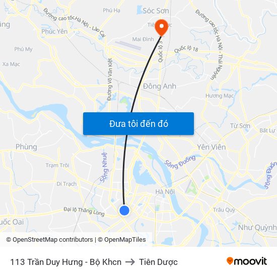 113 Trần Duy Hưng - Bộ Khcn to Tiên Dược map
