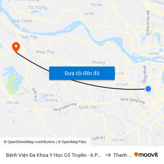Công Ty Miwon - Phạm Hùng to Thanh Mỹ map