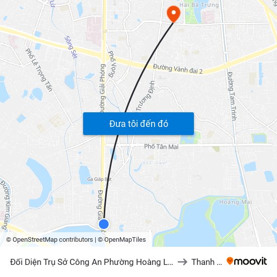 Đối Diện Trụ Sở Công An Phường Hoàng Liệt- 1277 Giải Phóng to Thanh Nhàn map