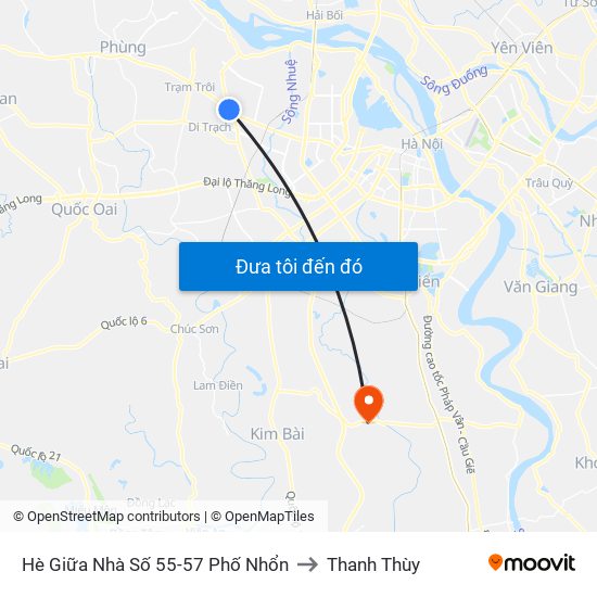 Hè Giữa Nhà Số 55-57 Phố Nhổn to Thanh Thùy map