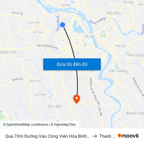 Qua 70m Đường Vào Công Viên Hòa Bình - Phạm Văn Đồng to Thanh Thùy map