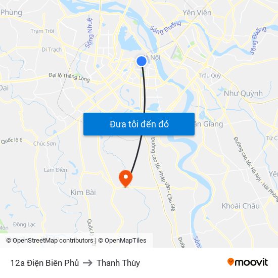 12a Điện Biên Phủ to Thanh Thùy map