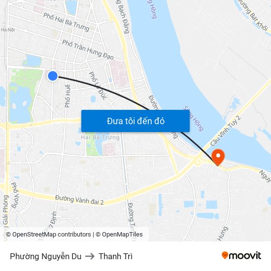 Phường Nguyễn Du to Thanh Trì map