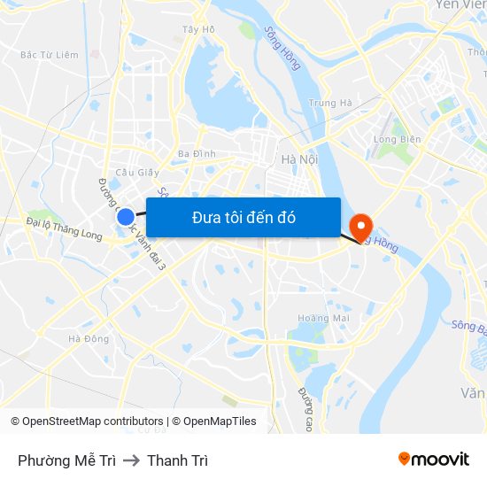 Phường Mễ Trì to Thanh Trì map