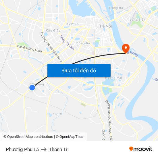 Phường Phú La to Thanh Trì map