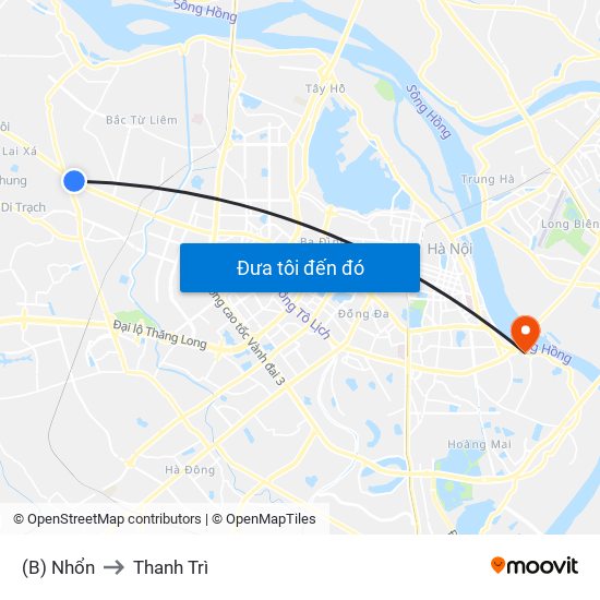 (B) Nhổn to Thanh Trì map