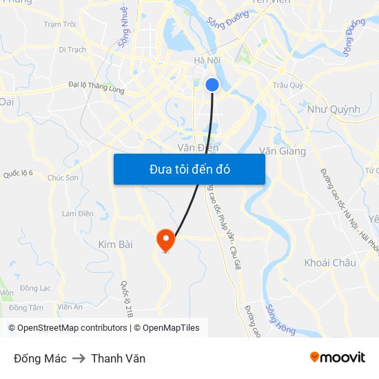 Đống Mác to Thanh Văn map