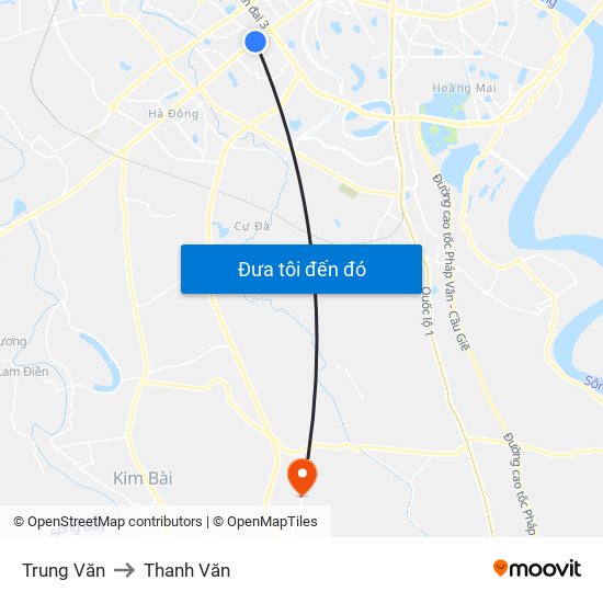 Trung Văn to Thanh Văn map