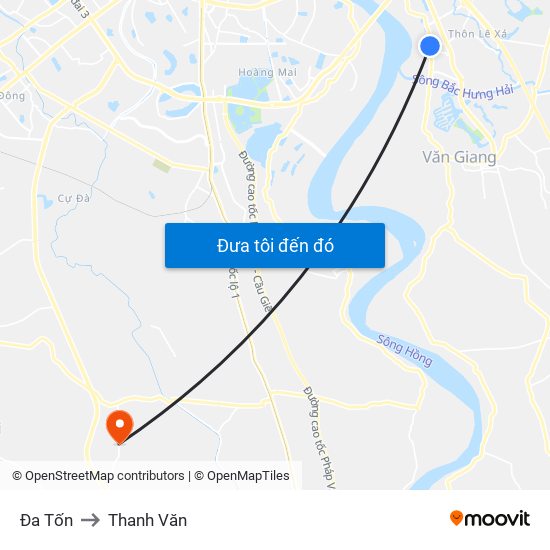 Đa Tốn to Thanh Văn map