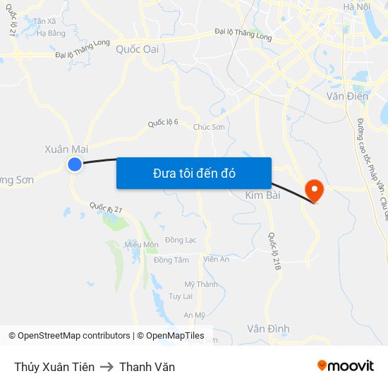 Thủy Xuân Tiên to Thanh Văn map