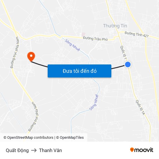 Quất Động to Thanh Văn map