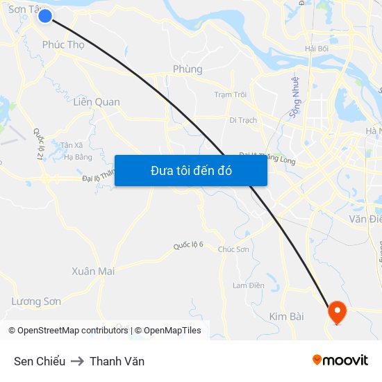 Sen Chiểu to Thanh Văn map