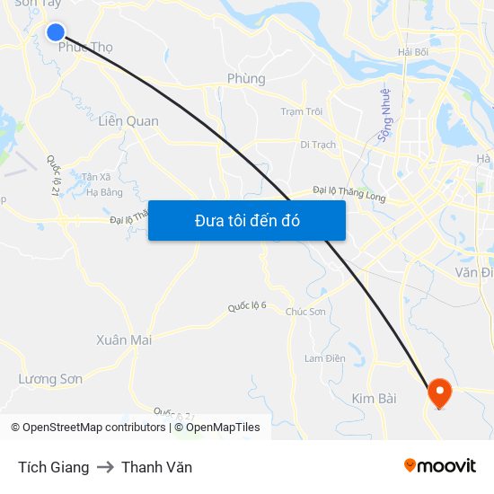 Tích Giang to Thanh Văn map