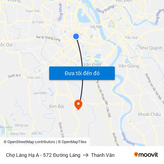 Chợ Láng Hạ A - 572 Đường Láng to Thanh Văn map