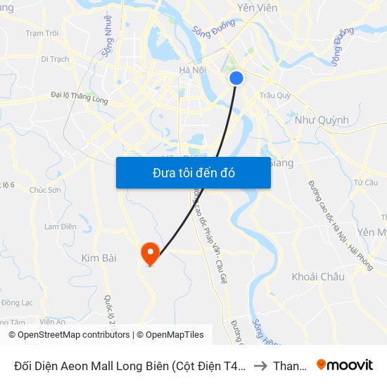 Đối Diện Aeon Mall Long Biên (Cột Điện T4a/2a-B Đường Cổ Linh) to Thanh Văn map
