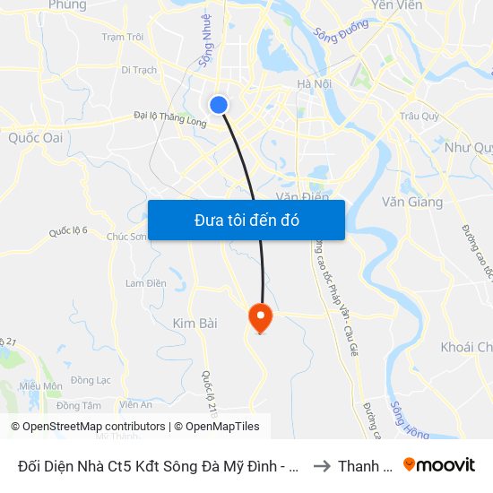 Đối Diện Nhà Ct5 Kđt Sông Đà Mỹ Đình - Phạm Hùng to Thanh Văn map