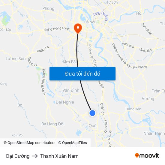 Đại Cường to Thanh Xuân Nam map