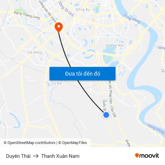 Duyên Thái to Thanh Xuân Nam map