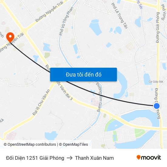 Đối Diện 1251 Giải Phóng to Thanh Xuân Nam map