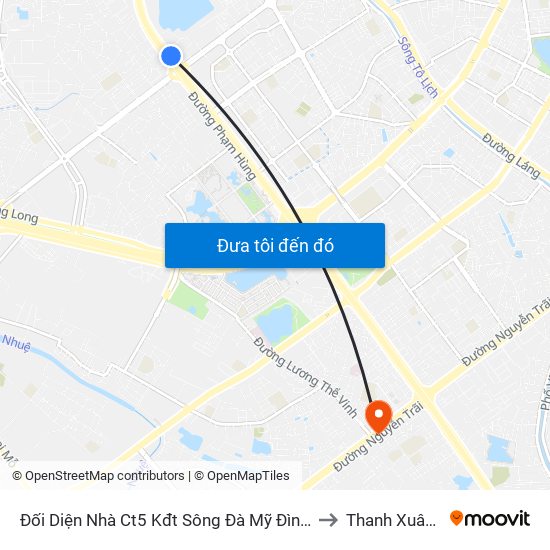 Đối Diện Nhà Ct5 Kđt Sông Đà Mỹ Đình - Phạm Hùng to Thanh Xuân Nam map