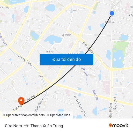 Cửa Nam to Thanh Xuân Trung map