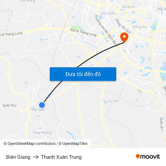 Biên Giang to Thanh Xuân Trung map
