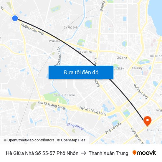 Hè Giữa Nhà Số 55-57 Phố Nhổn to Thanh Xuân Trung map
