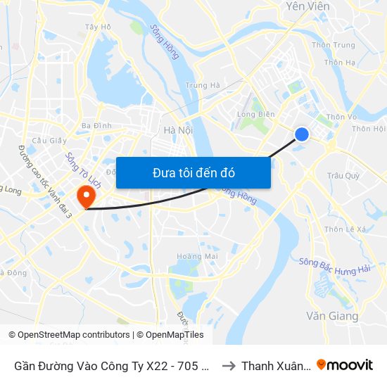 Gần Đường Vào Công Ty X22 - 705 Nguyễn Văn Linh to Thanh Xuân Trung map