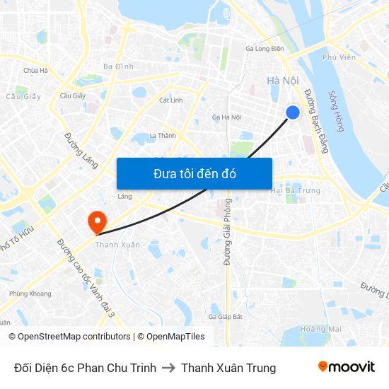 Đối Diện 6c Phan Chu Trinh to Thanh Xuân Trung map