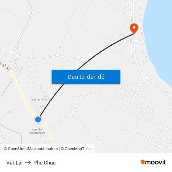 Vật Lại to Phú Châu map