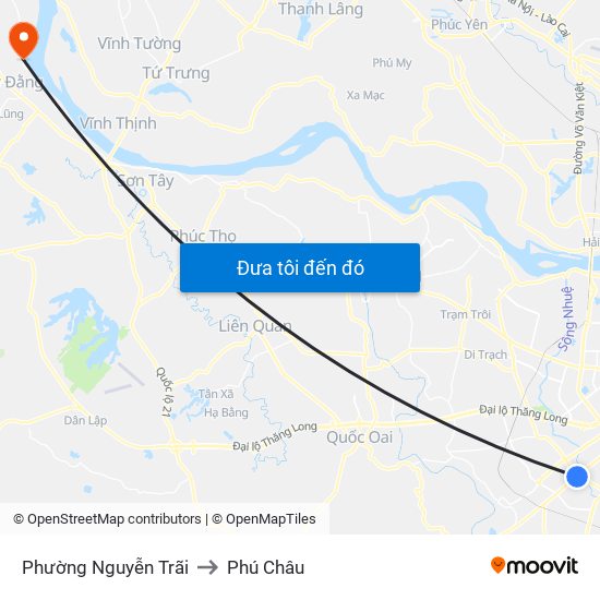 Phường Nguyễn Trãi to Phú Châu map