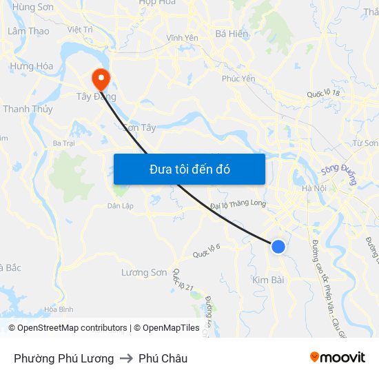 Phường Phú Lương to Phú Châu map
