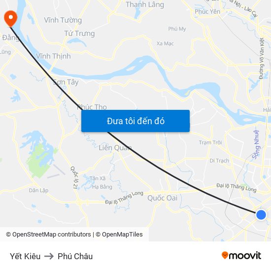 Yết Kiêu to Phú Châu map