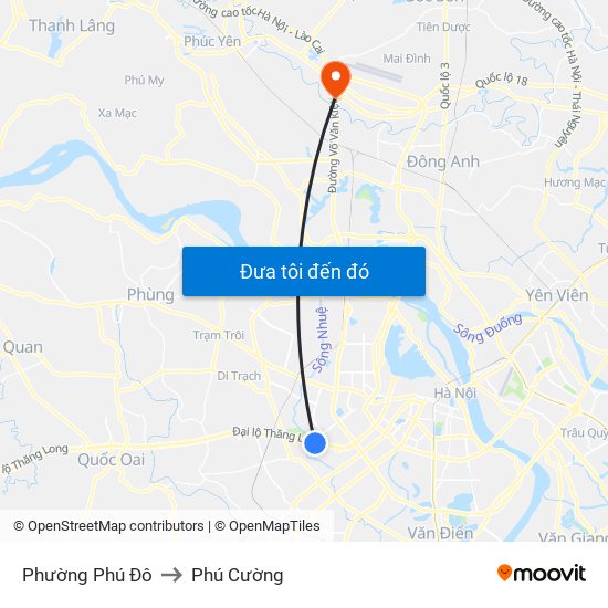 Phường Phú Đô to Phú Cường map