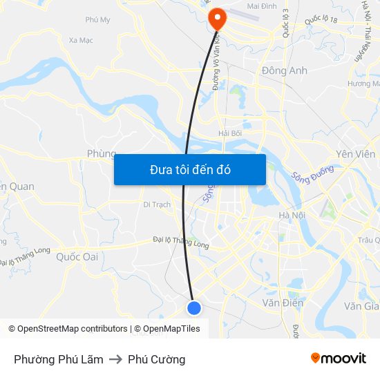 Phường Phú Lãm to Phú Cường map