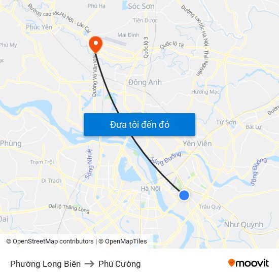 Phường Long Biên to Phú Cường map