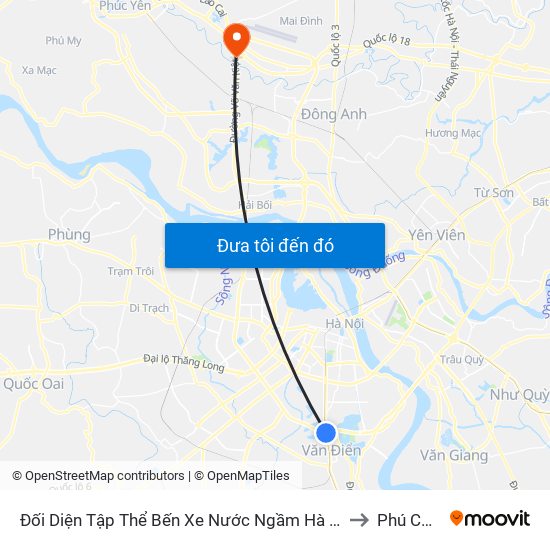 Đối Diện Tập Thể Bến Xe Nước Ngầm Hà Nội - Ngọc Hồi to Phú Cường map