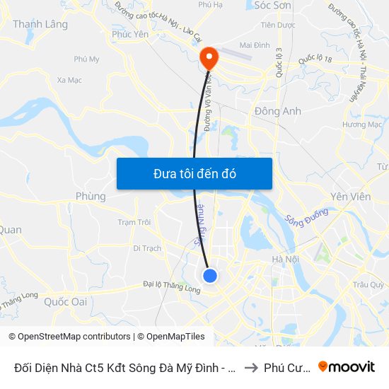 Đối Diện Nhà Ct5 Kđt Sông Đà Mỹ Đình - Phạm Hùng to Phú Cường map