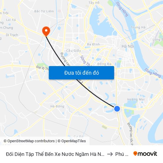 Đối Diện Tập Thể Bến Xe Nước Ngầm Hà Nội - Ngọc Hồi to Phú Diễn map