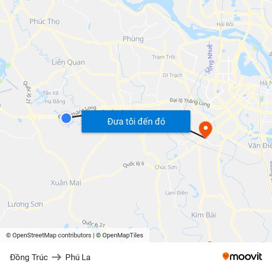 Đồng Trúc to Phú La map
