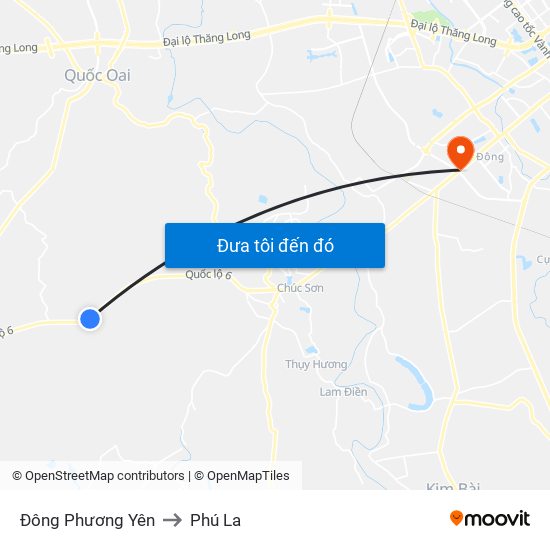 Đông Phương Yên to Phú La map