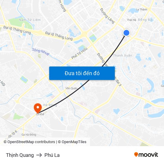 Thịnh Quang to Phú La map