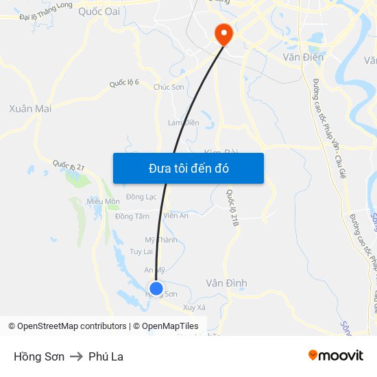 Hồng Sơn to Phú La map