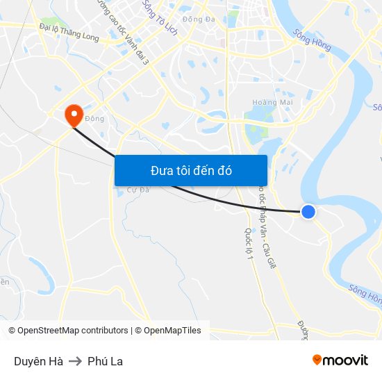 Duyên Hà to Phú La map