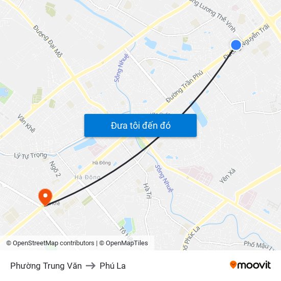 Phường Trung Văn to Phú La map