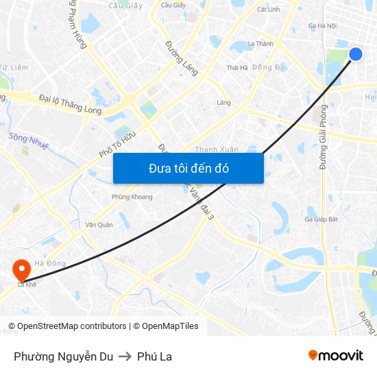 Phường Nguyễn Du to Phú La map