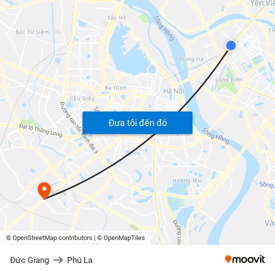 Đức Giang to Phú La map