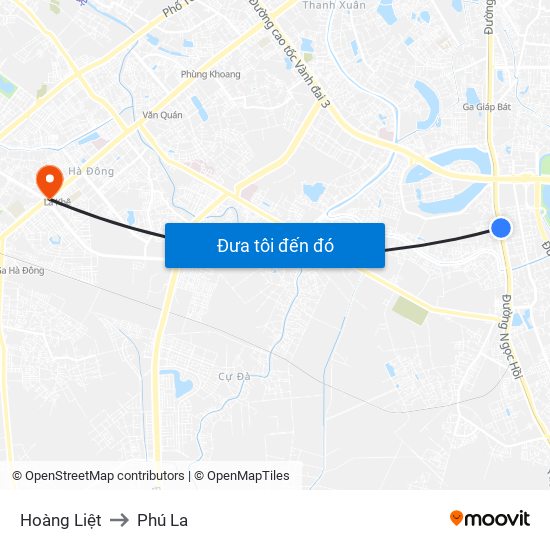 Hoàng Liệt to Phú La map